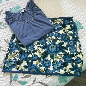 LOFT- 2 piece Skirt snd Top Set